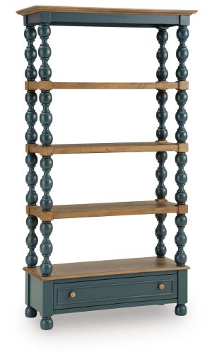 Finnworth - Bookcase - Blue / Brown