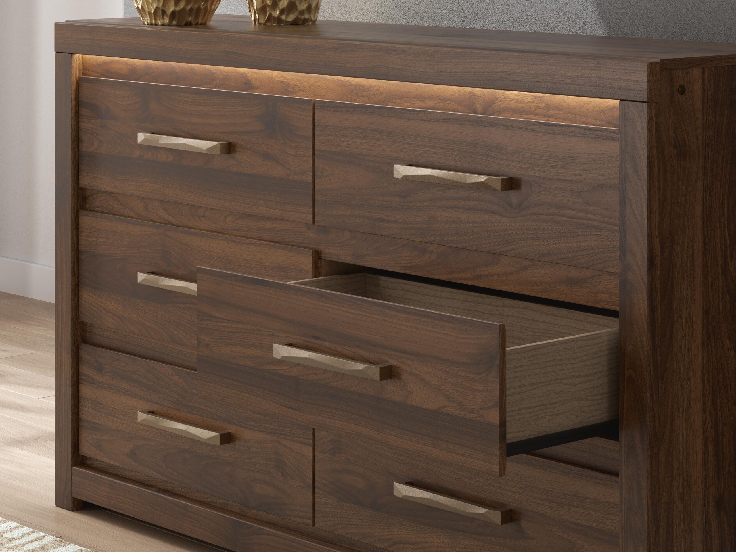 Janfyn - Six Drawer Dresser - Brown - Image 10