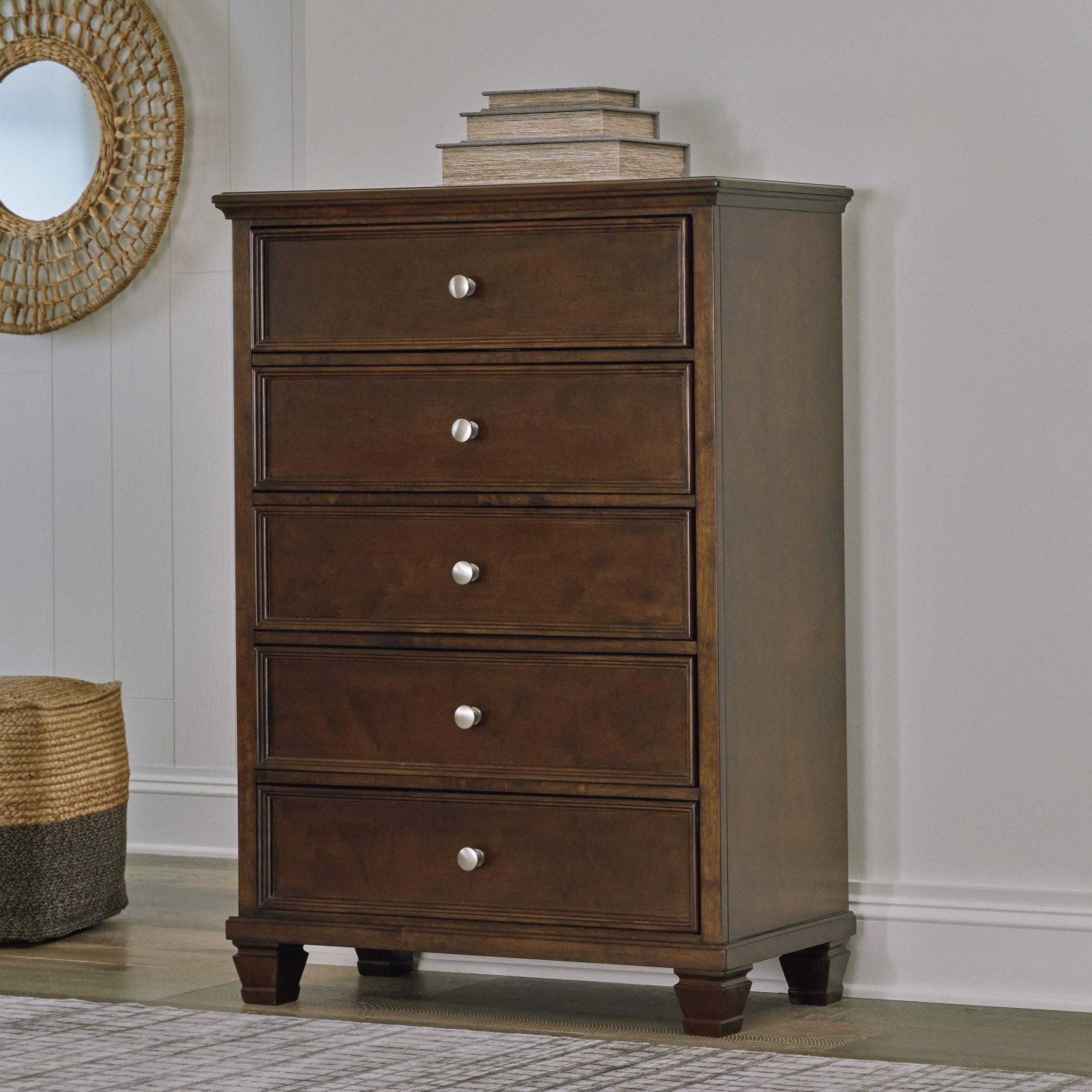 Danabrin - Five Drawer Chest - Brown - Image 2