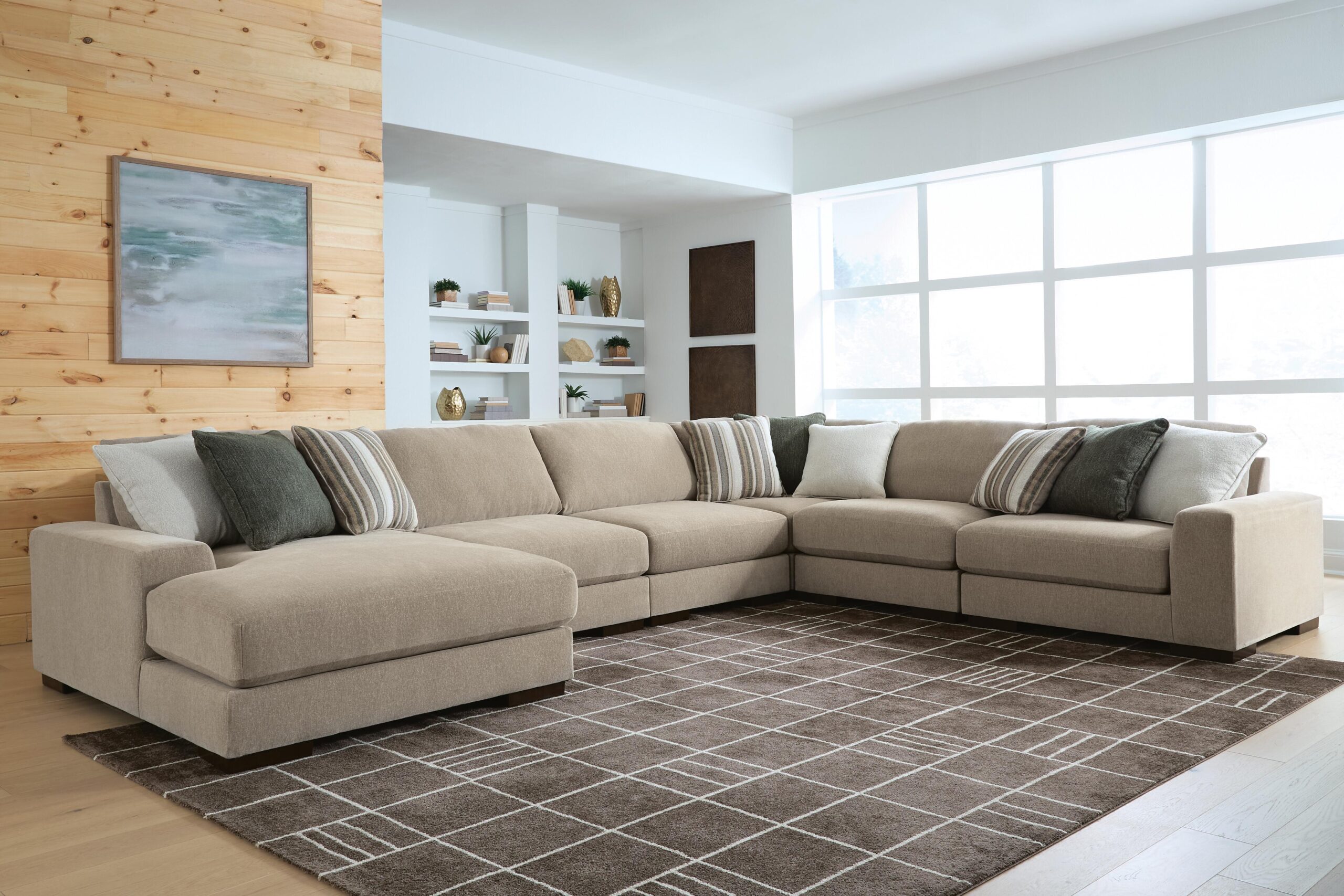 Linenhause - 4-Piece Double Chaise Sectional - Dune - Image 10