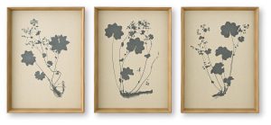 Huddwick - Wall Art Set (Set of 3) - Linen / Black
