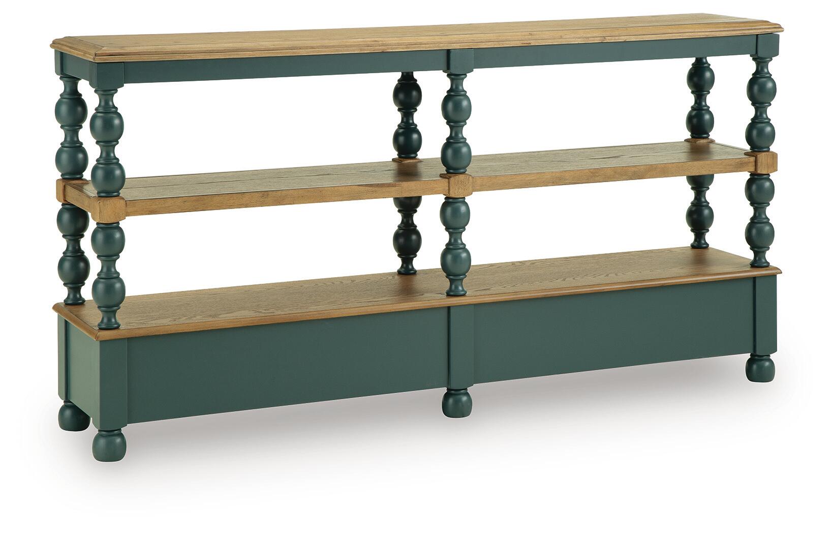 Finnworth - Console Sofa Table - Blue / Brown - Image 5
