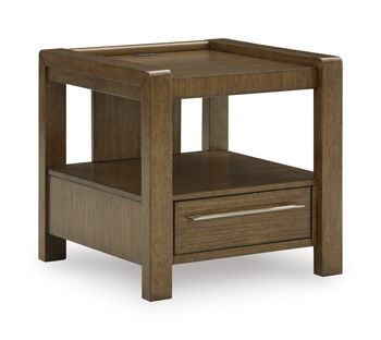 Marxmore - Square End Table - Brown
