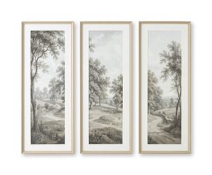 Dixonburg - Wall Art Set (Set of 3) - Taupe / Gray
