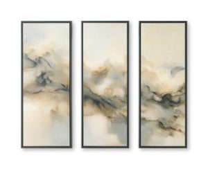 Larrondale - Wall Art Set (Set of 3) - Black / Gray / Brown