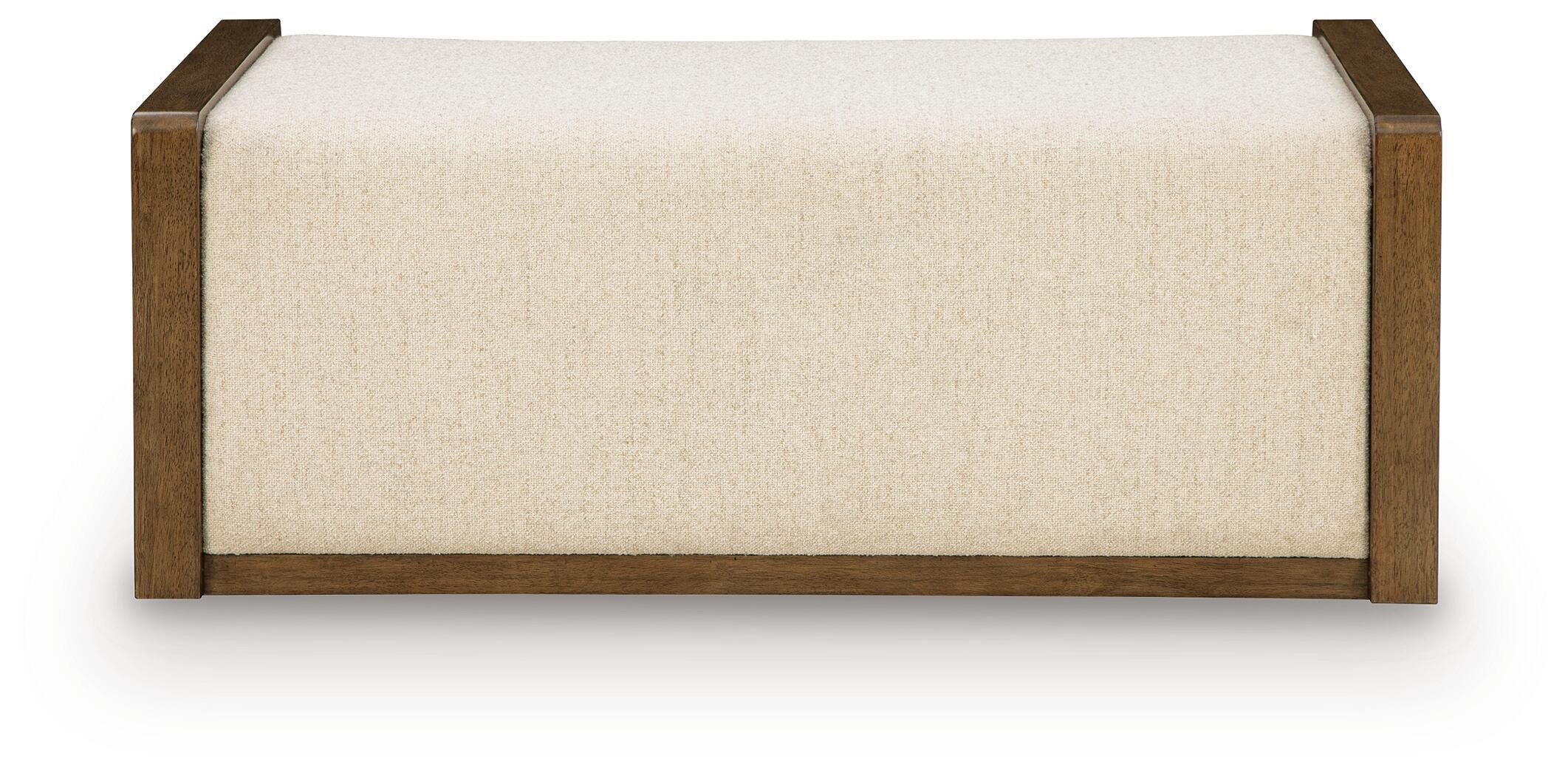 Marxmore - Upholstered Ottoman With Storage - Brown - Image 4