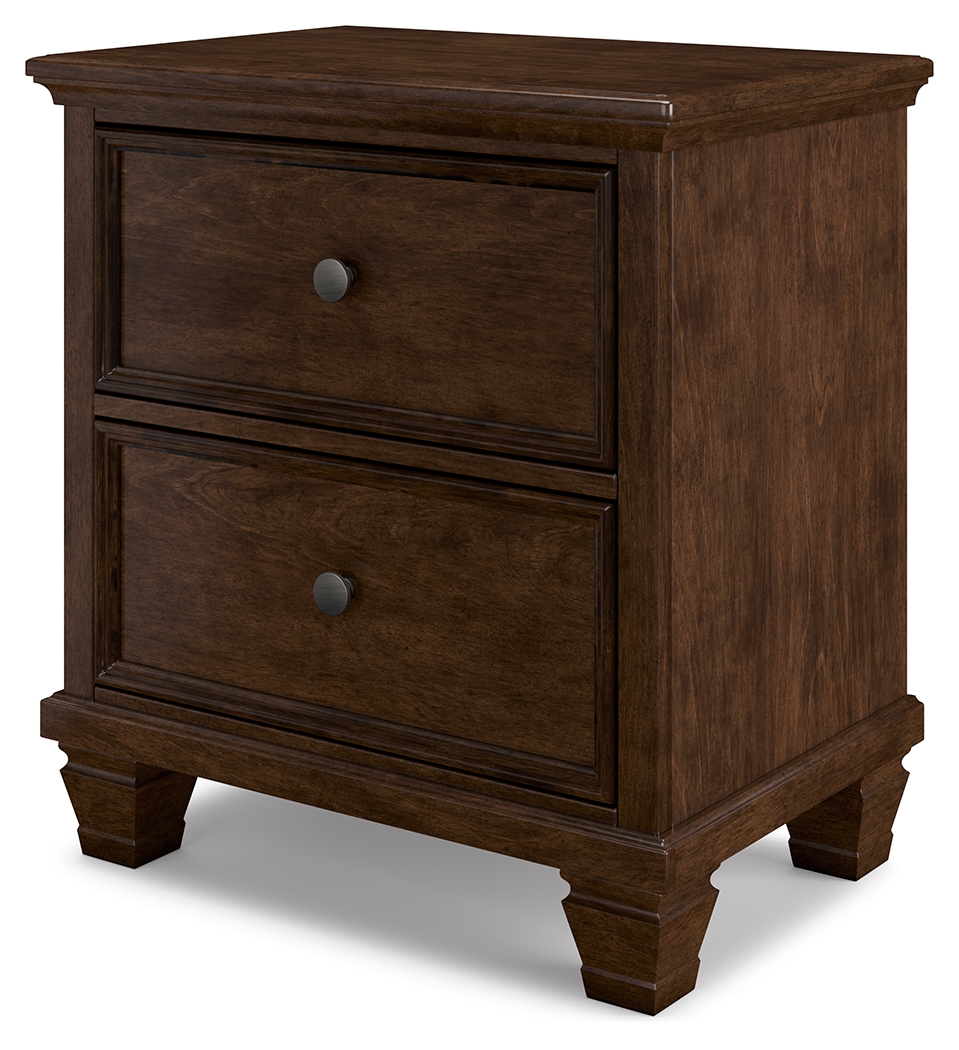 Danabrin - Two Drawer Nightstand - Brown - Image 4