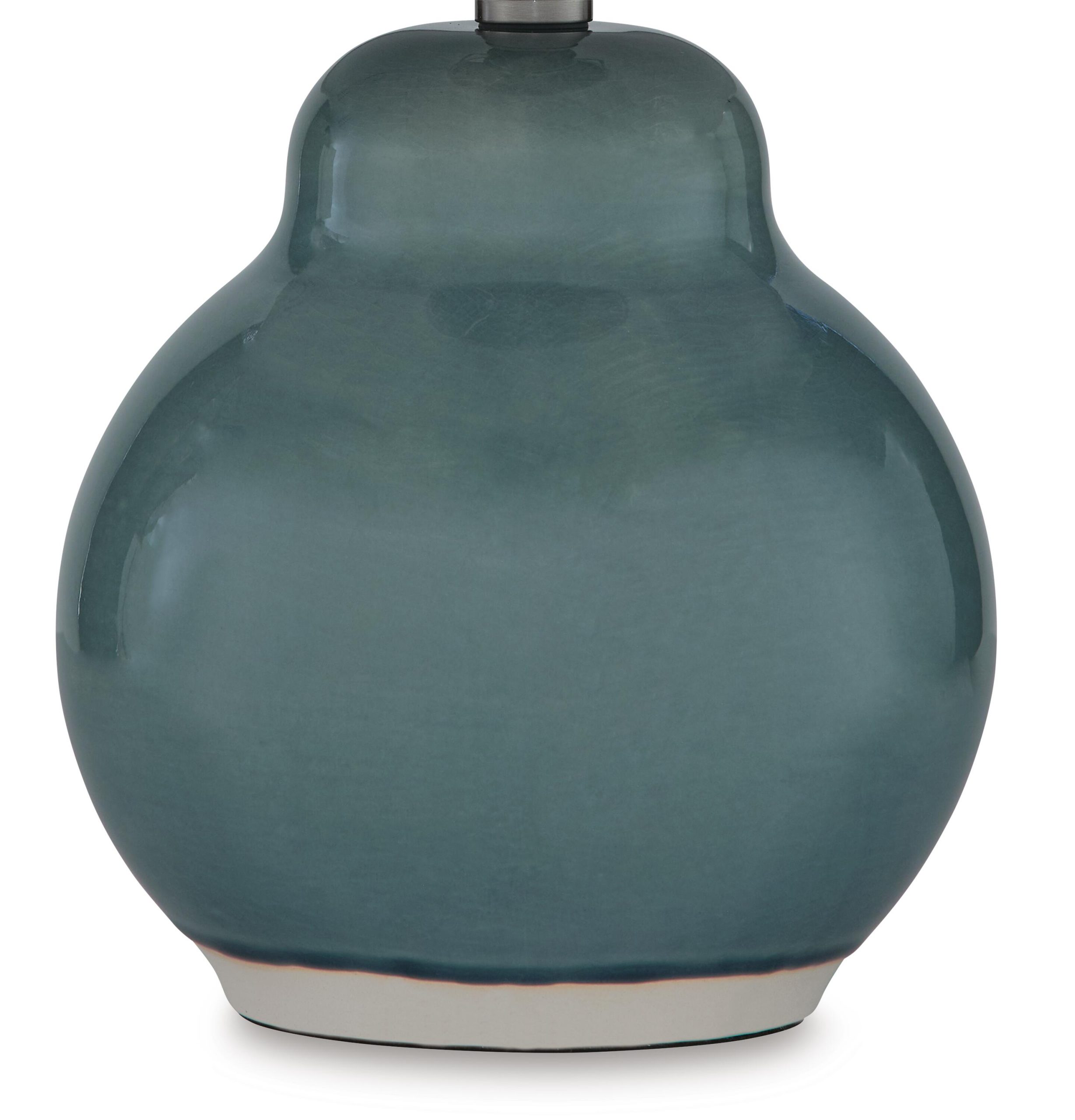Byronburg - Ceramic Table Lamp - Blue / Beige - Image 4