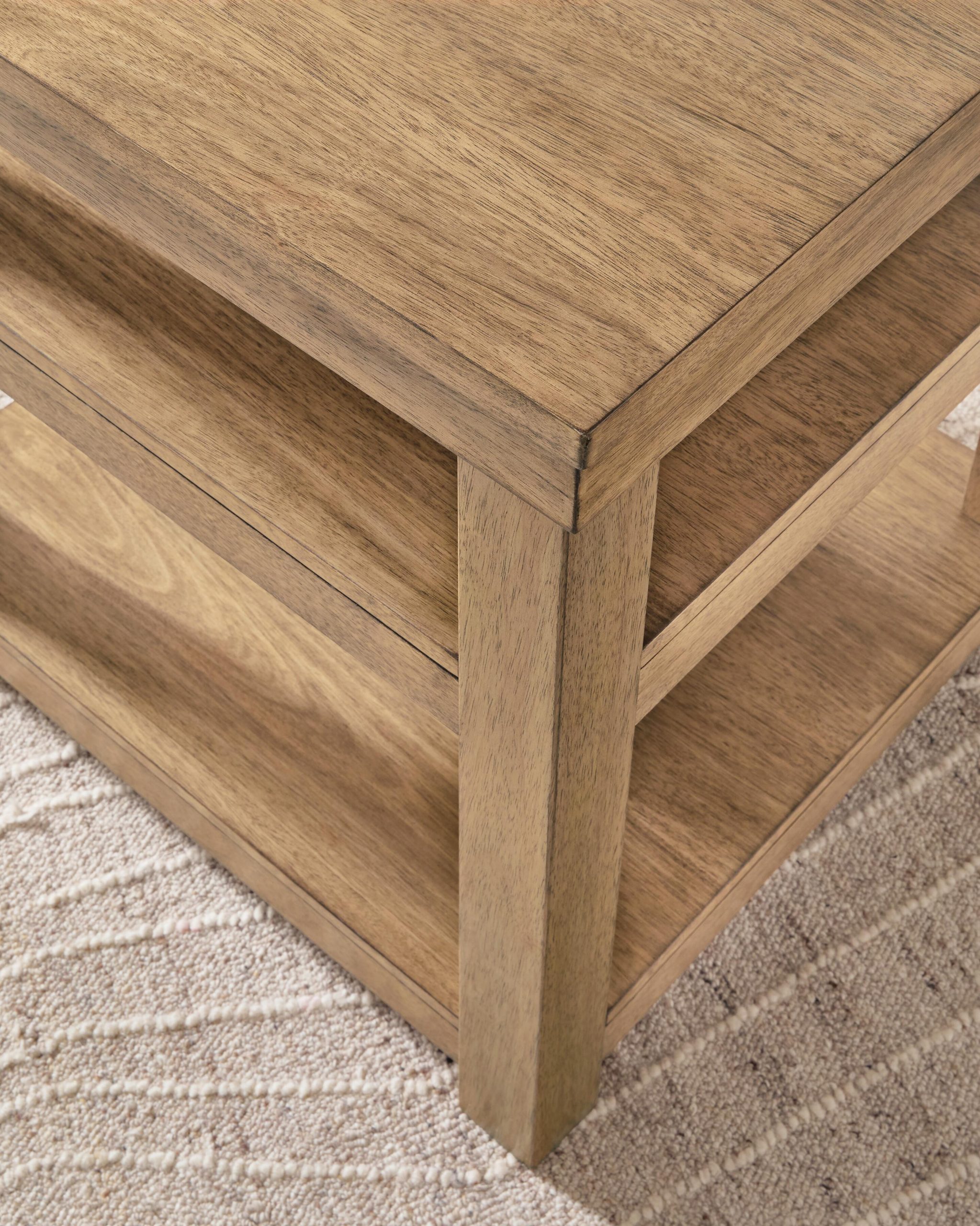 Wittenmyer - Rectangular End Table - Natural / Black - Image 4