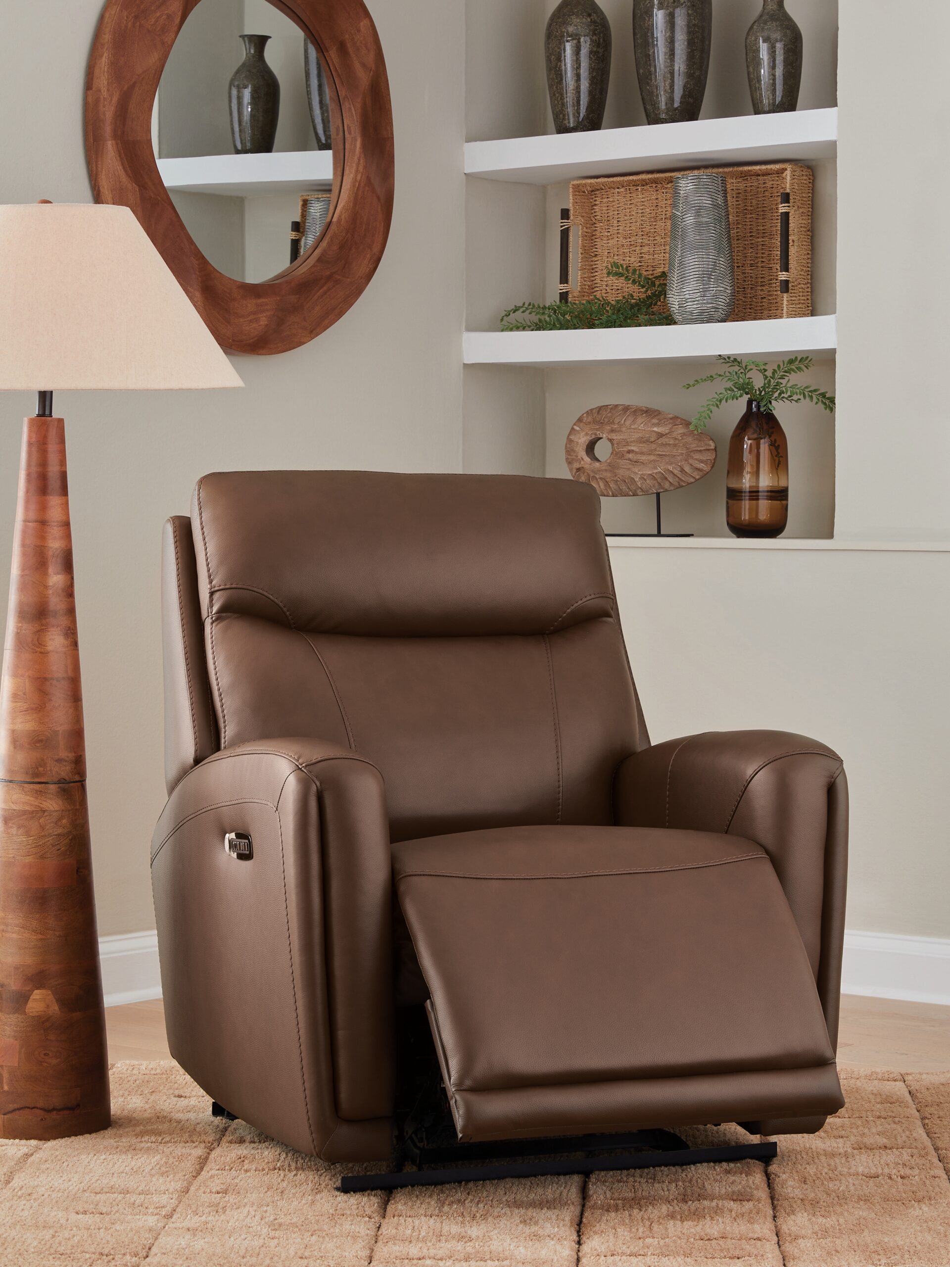 Pincara - Power AutoGlide Recliner With Audio System - Umber - Image 7