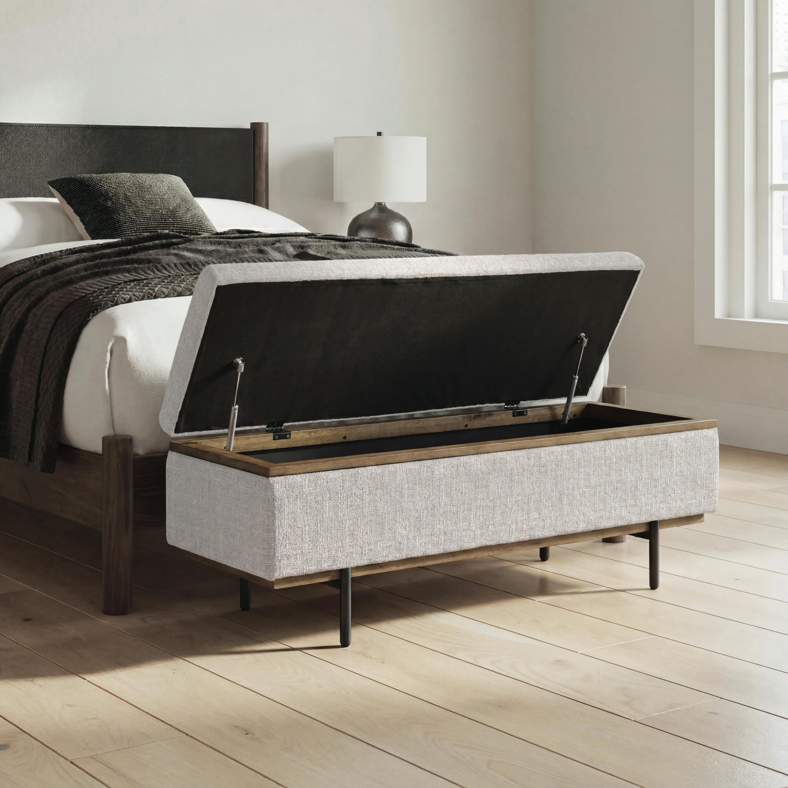 Dettaford Next-Gen Nuvella - Storage Bench - Stone - Image 4