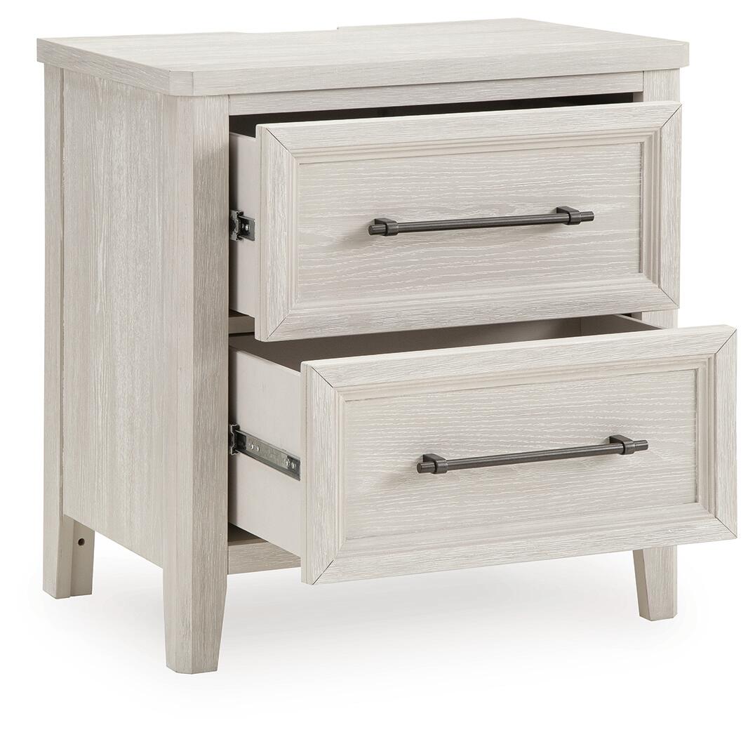 Darbonton - Two Drawer Night Stand - Dove White - Image 3