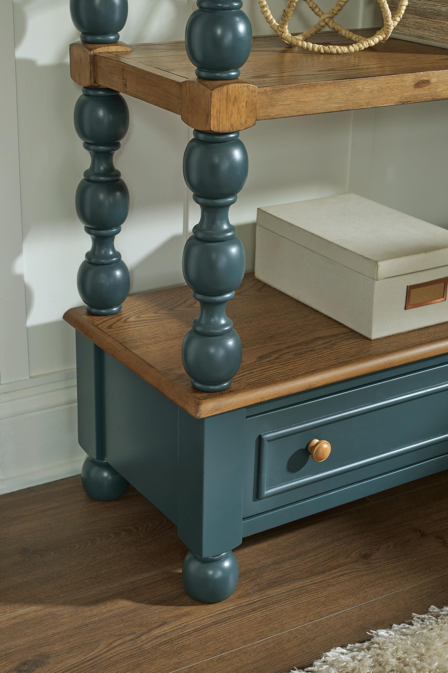 Finnworth - Bookcase - Blue / Brown - Image 6