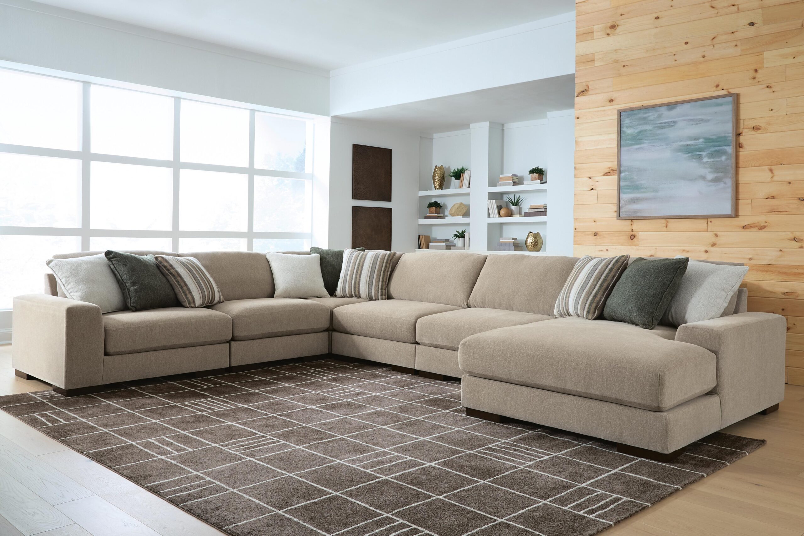 Linenhause - 4-Piece Double Chaise Sectional - Dune - Image 8