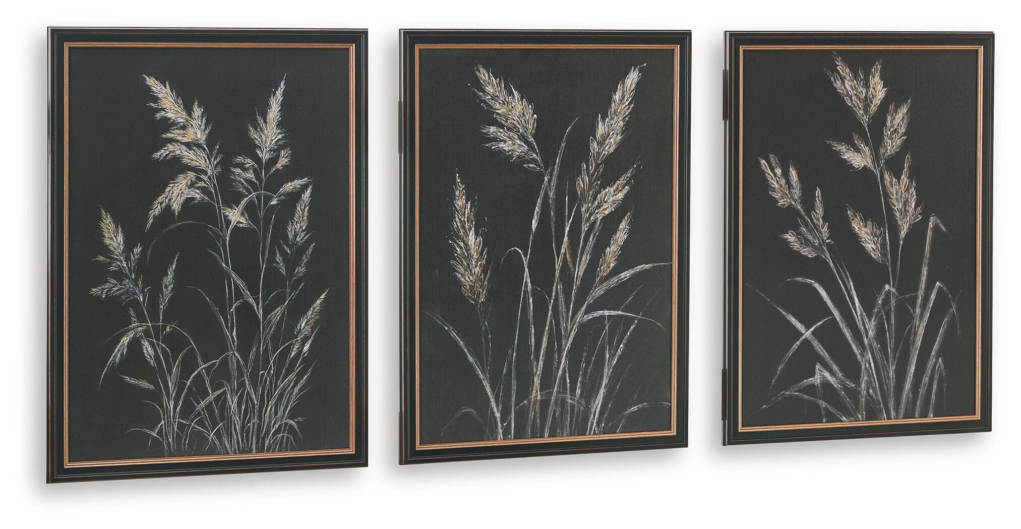 Janisburg - Wall Art Set (Set of 3) - Black / White / Brown - Image 3