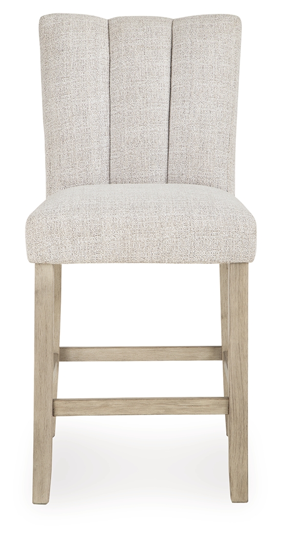 Larawyn - Upholstered Barstool (Set of 2) - Bisque - Image 4