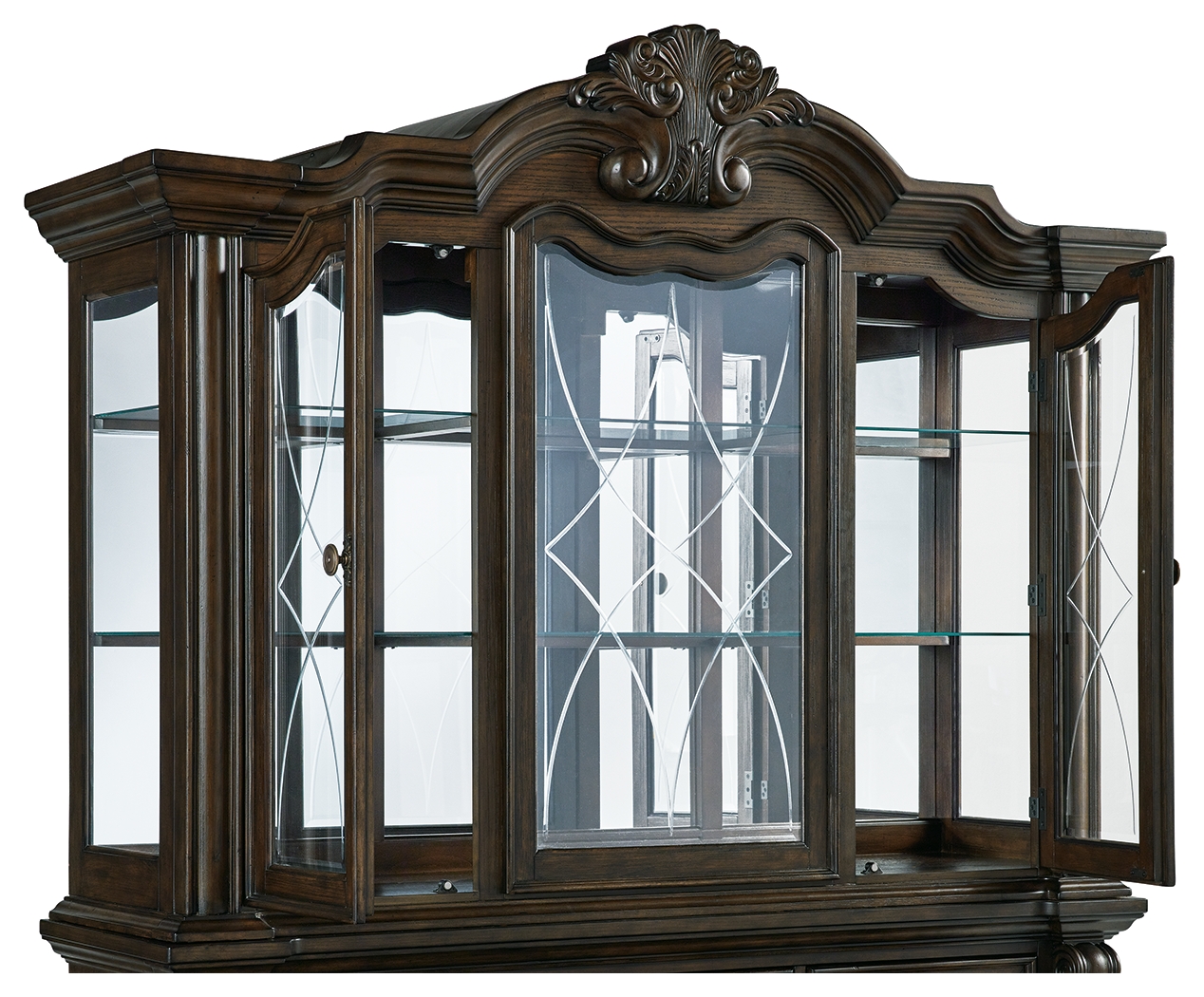 Maylee - Dining Room Hutch - Dark Brown - Image 3