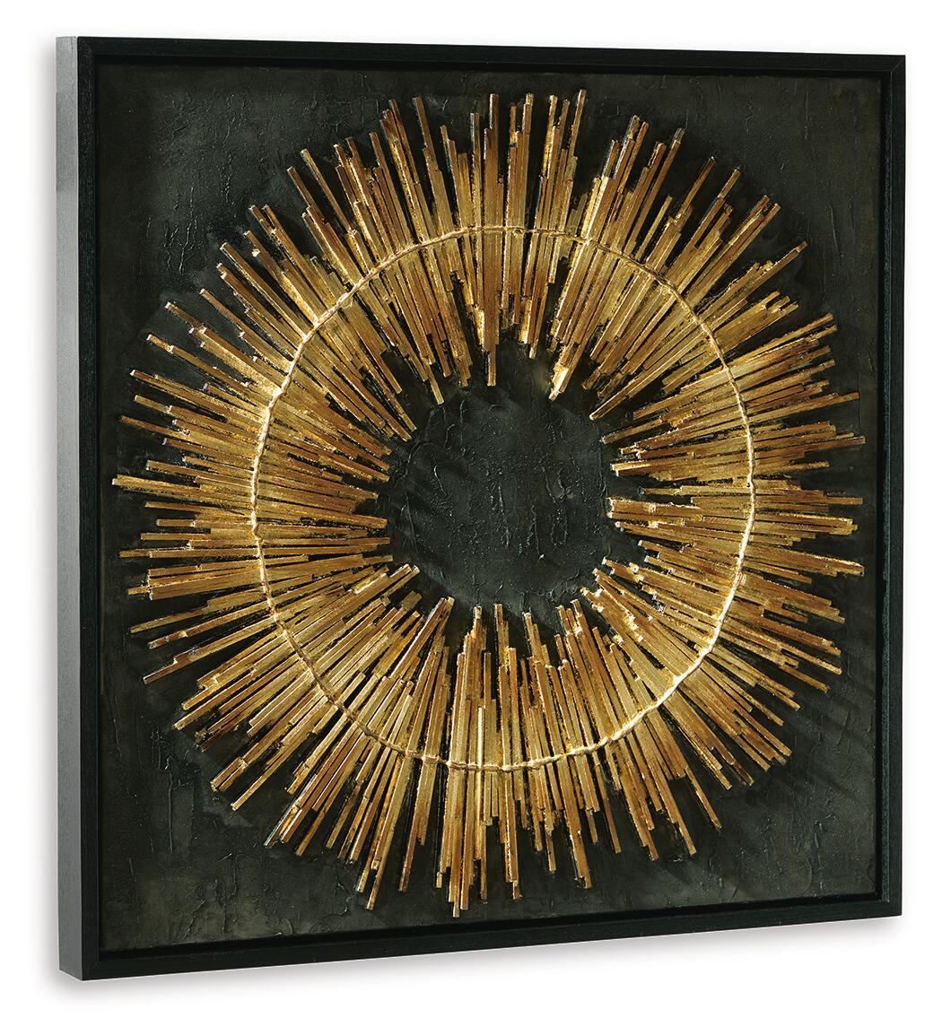 Buddins - Wall Art - Black / Gold Finish - Image 3