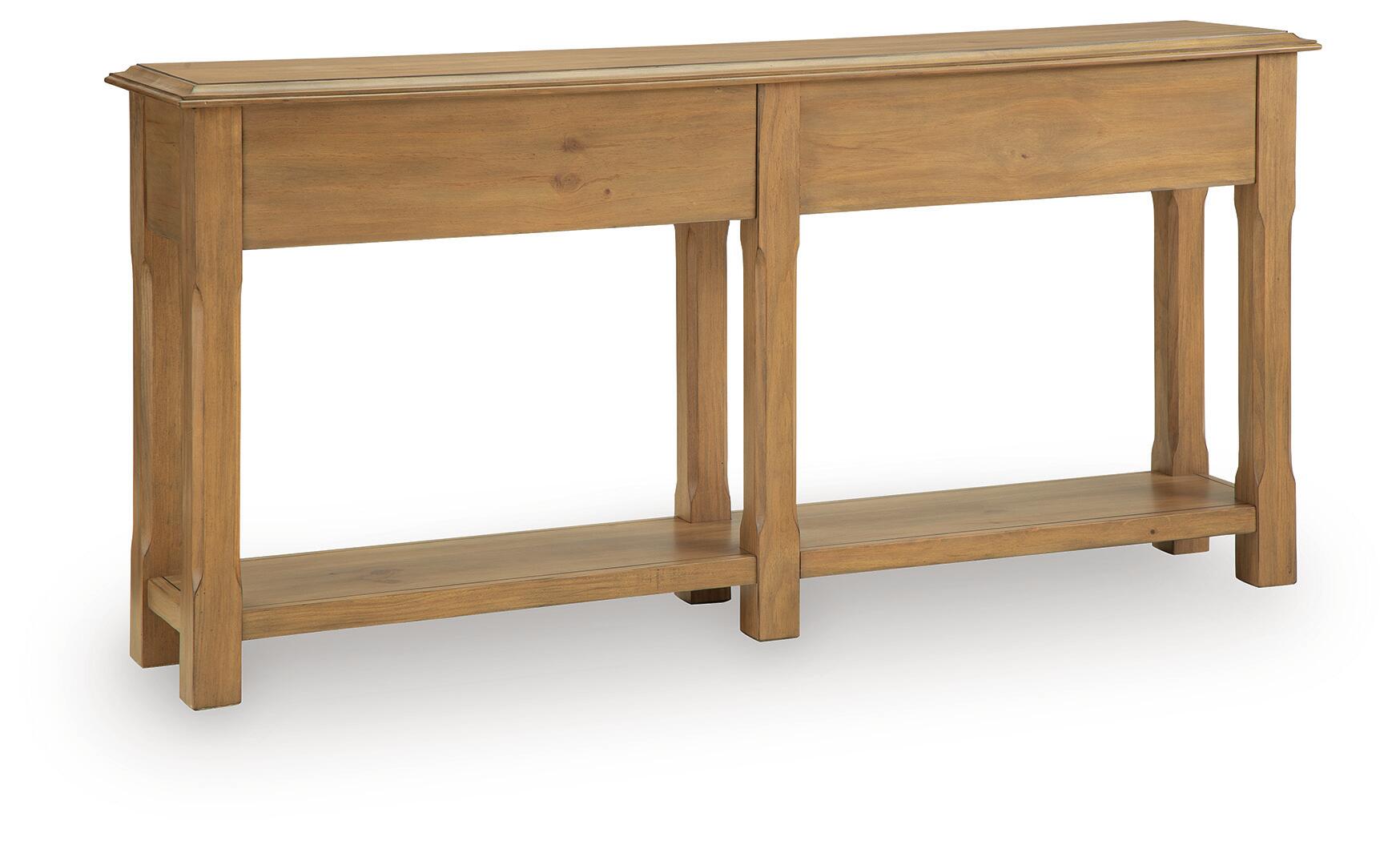 Whitmund - Console Sofa Table - Light Brown - Image 5
