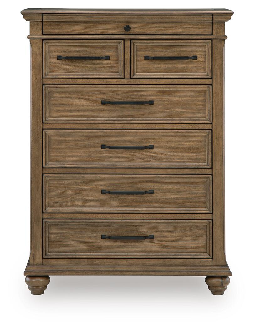 Karallin - Seven Drawer Chest - Medium Brown - Image 4