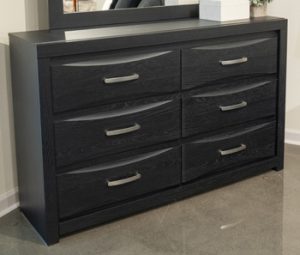 Stabotta - Six Drawer Dresser - Black