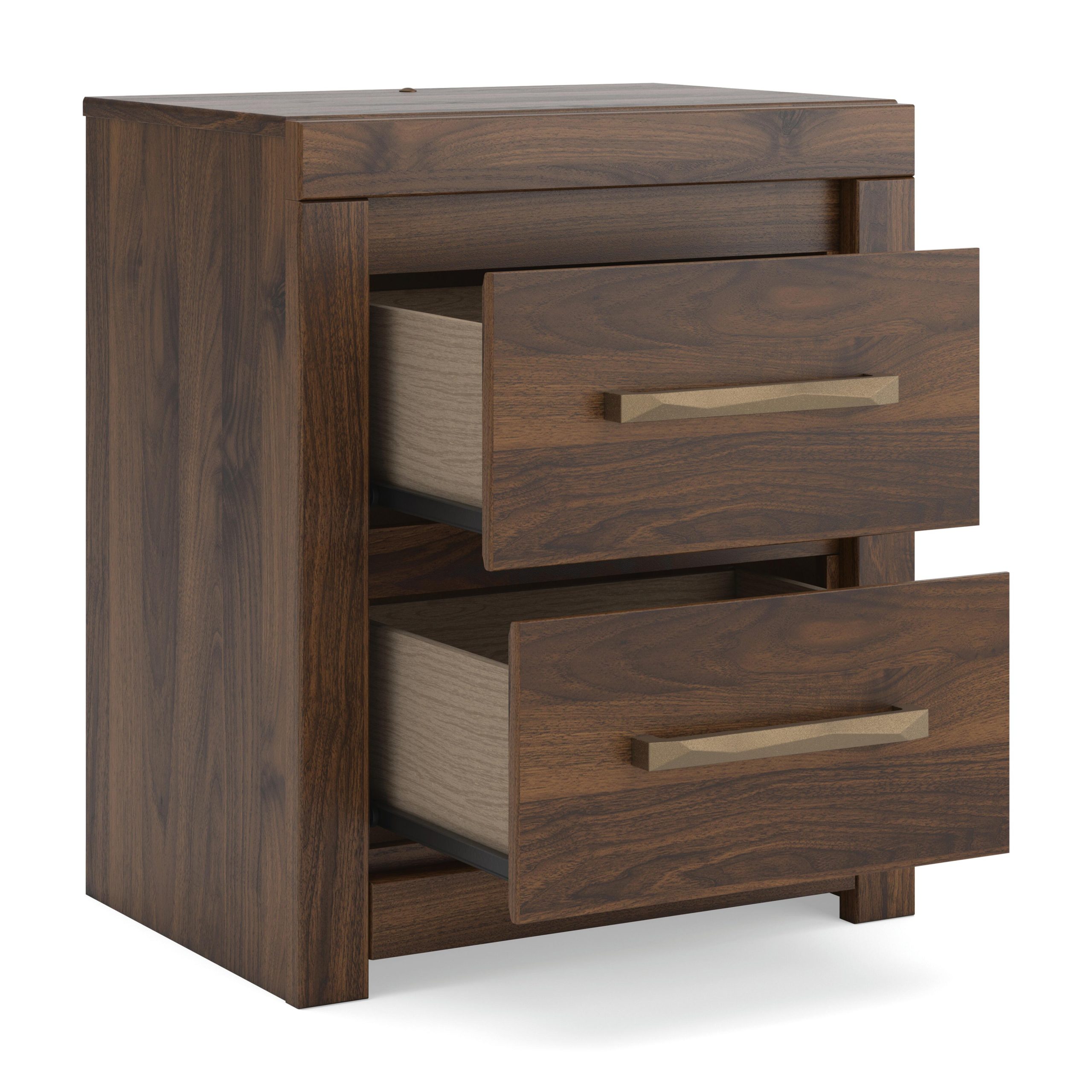 Janfyn - Two Drawer Night Stand - Brown - Image 3