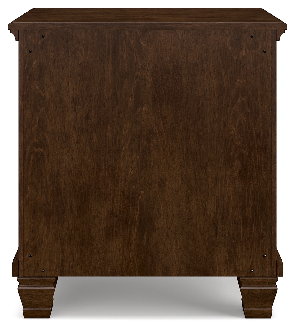 Danabrin - Two Drawer Nightstand - Brown - Image 6