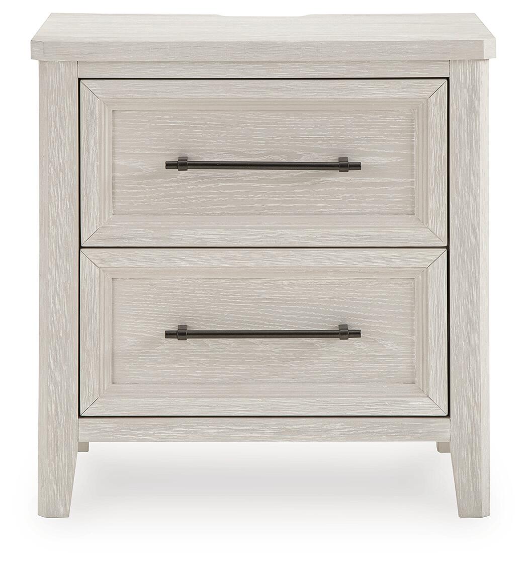 Darbonton - Two Drawer Night Stand - Dove White - Image 4