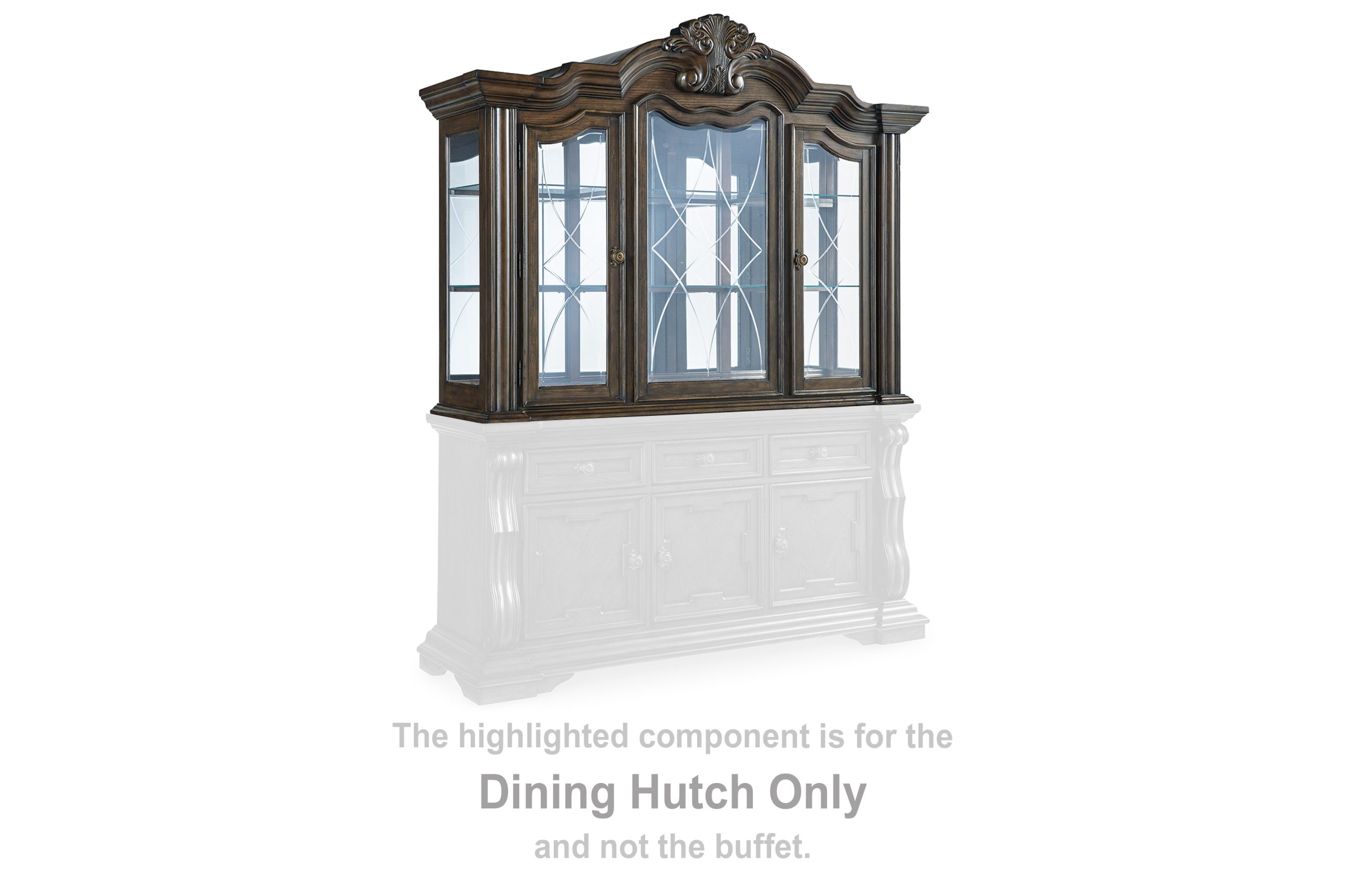 Maylee - Dining Room Hutch - Dark Brown - Image 2