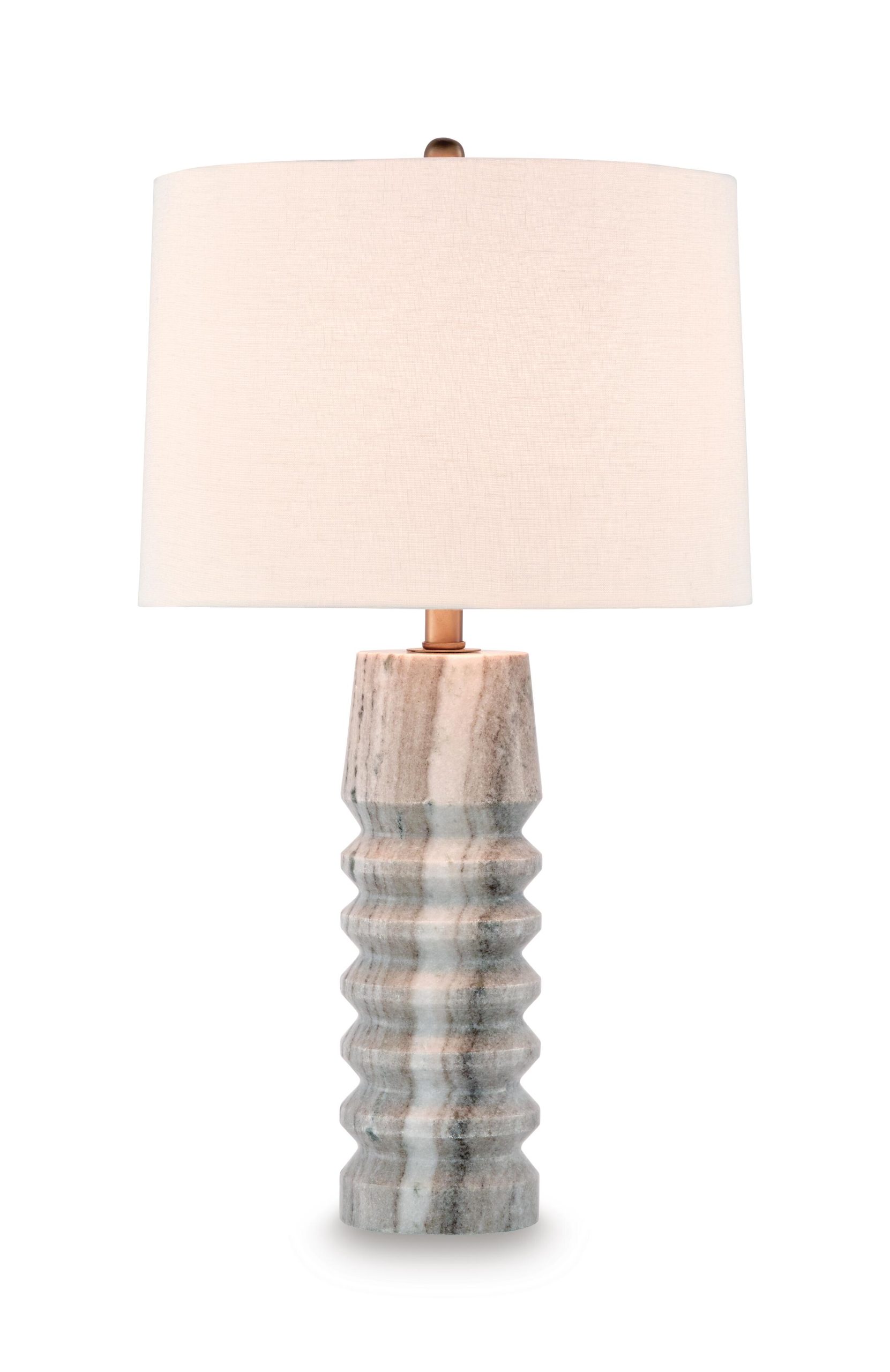 Desmont - Marble Table Lamp - White / Beige / Gray - Image 3