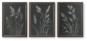 Janisburg - Wall Art Set (Set of 3) - Black / White / Brown