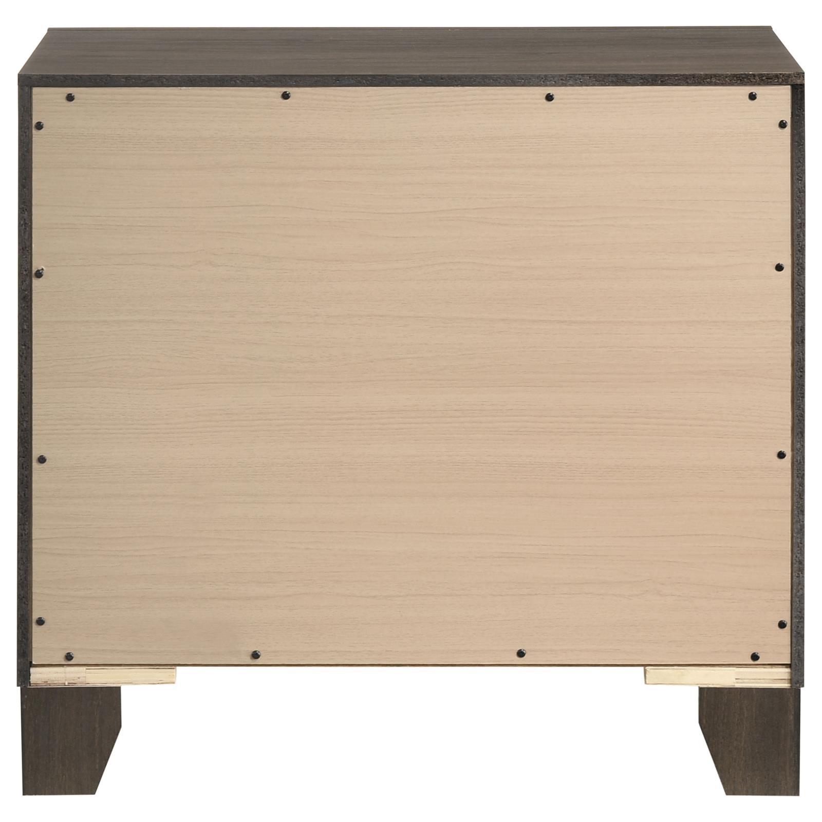 Farre 2-drawer Nightstand Bedside Table Dark Brown - Image 6
