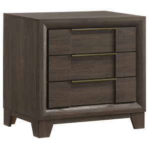 Farre 2-drawer Nightstand Bedside Table Dark Brown