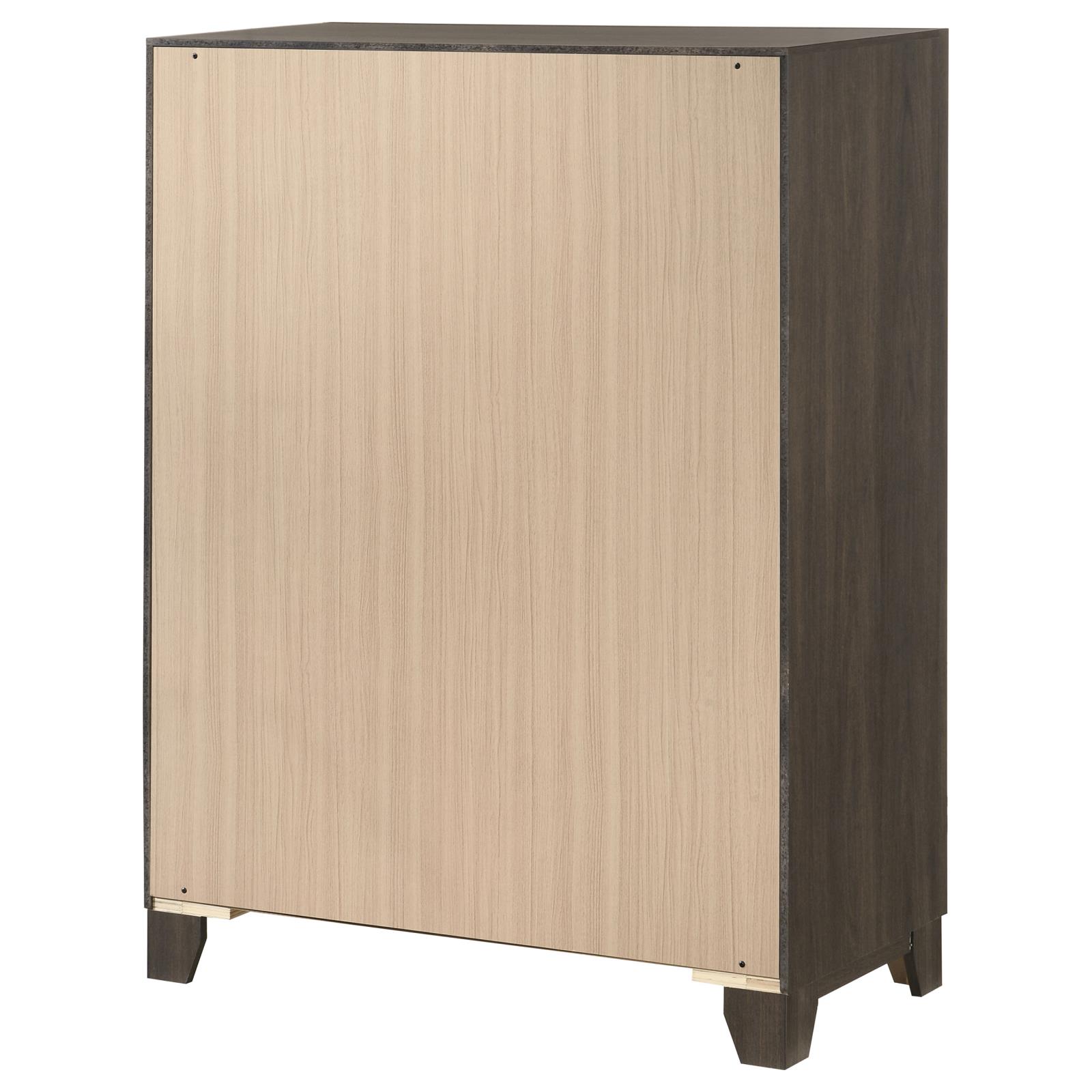 Farre 5-drawer Chest of Drawers Dark Brown - Image 8
