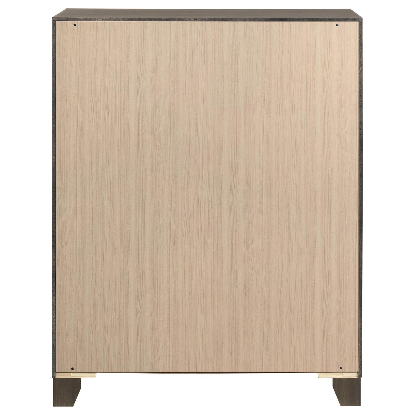 Farre 5-drawer Chest of Drawers Dark Brown - Image 7