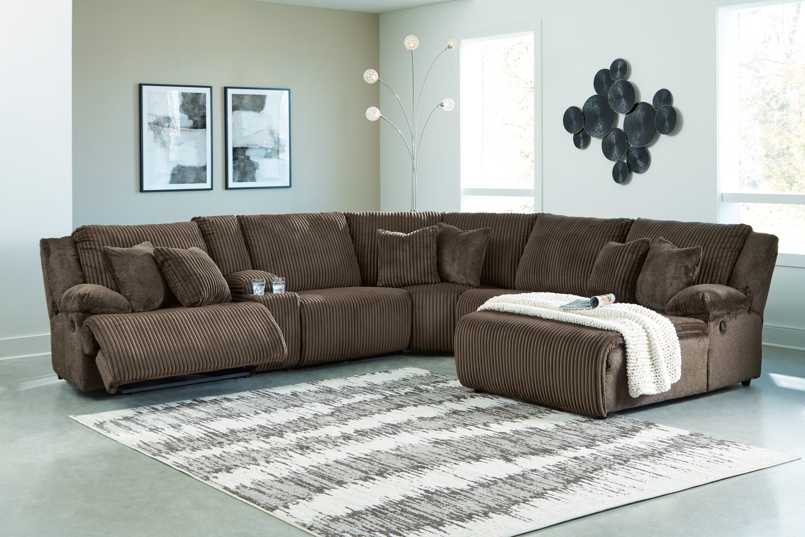 Top Tier - 6 Piece Reclining Sectional - Image 9