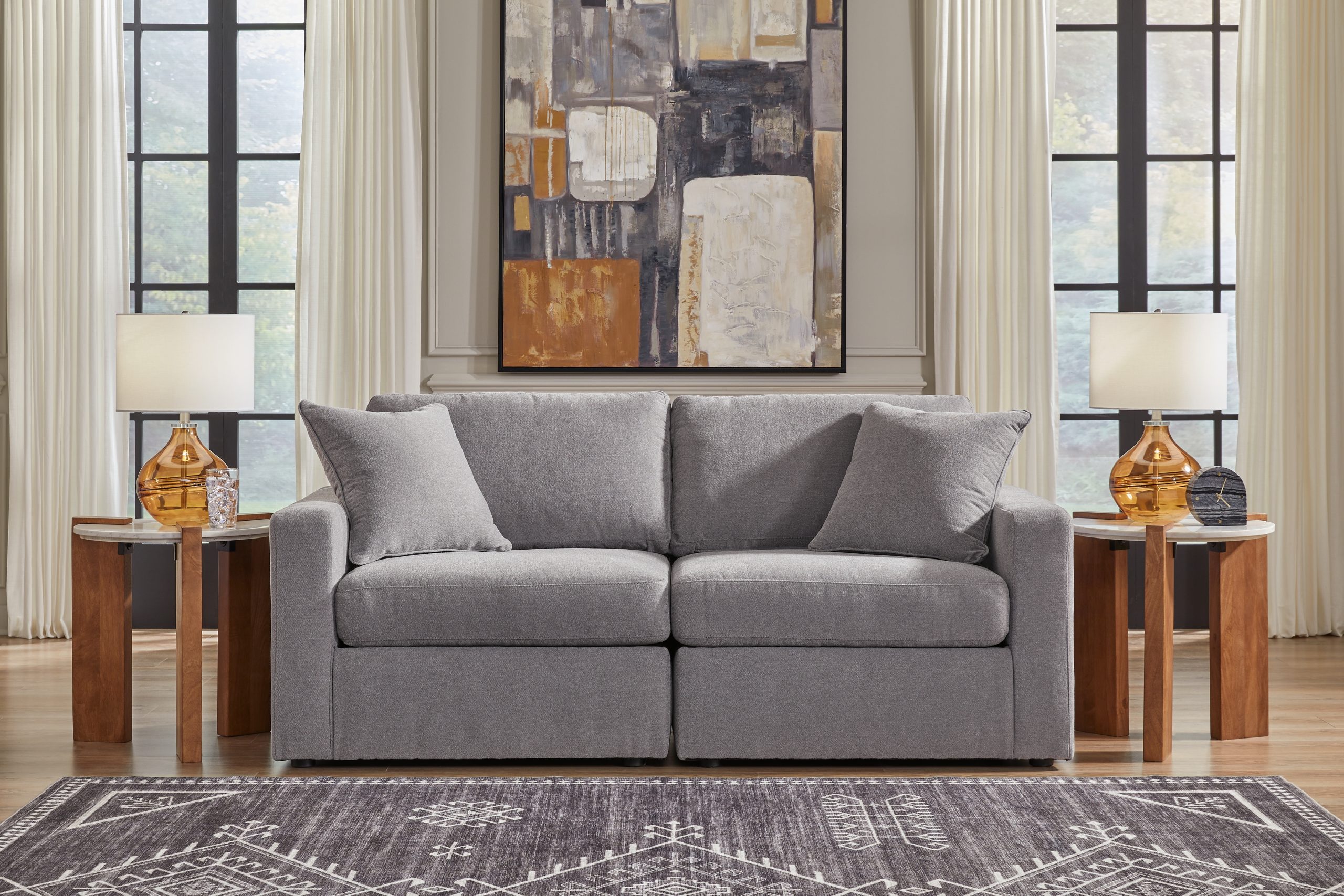 Modmax - Straight Sectional - Granite - Image 24