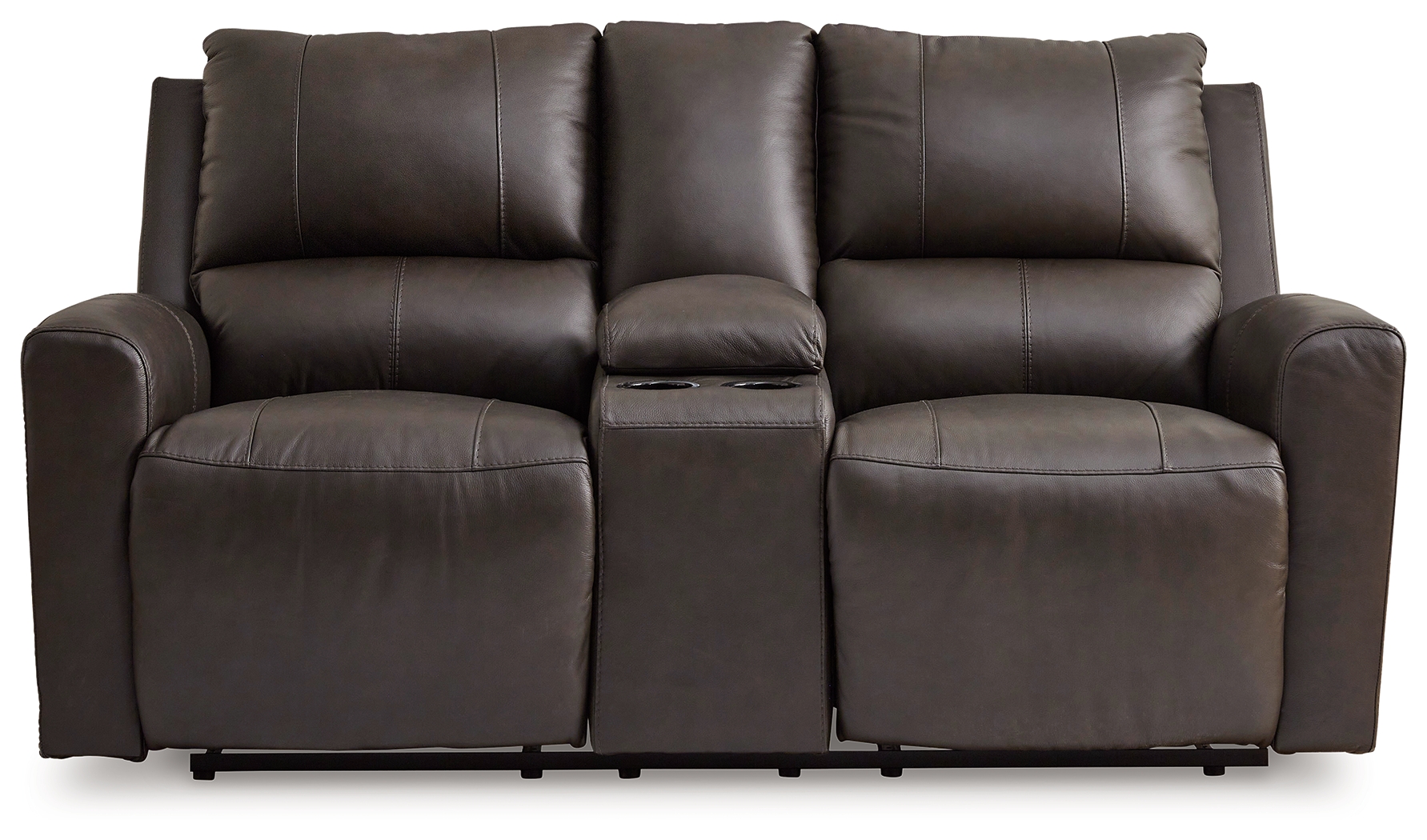 Boxmere - 2 Pc. - Power Reclining Sofa, Power Reclining Loveseat With Console - Storm - Image 10