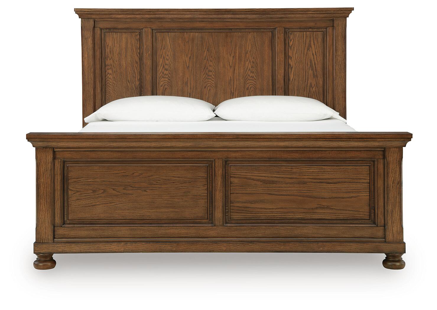 Zackaryn - King Panel Bed - Warm Brown - Image 3
