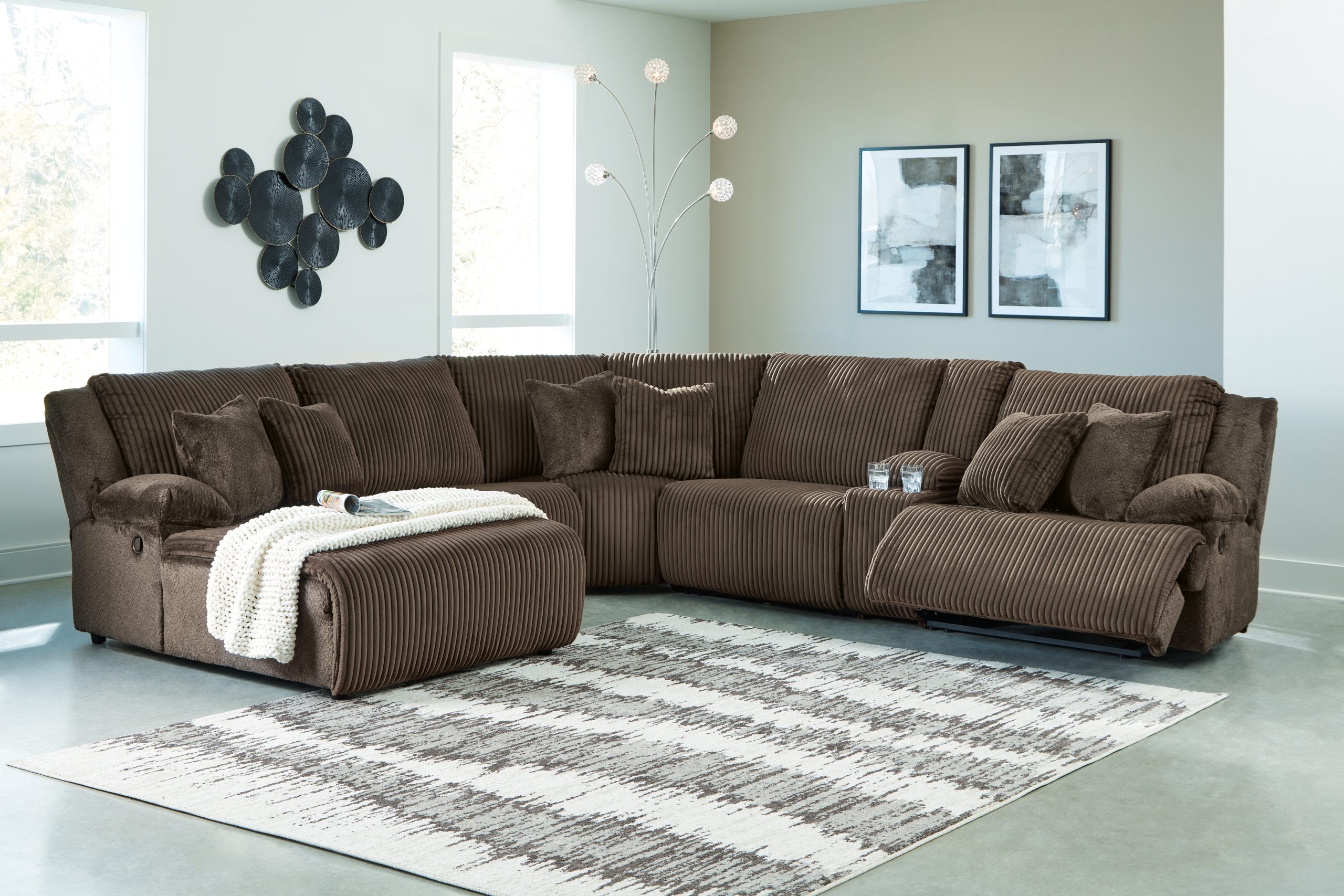 Top Tier - 6 Piece Reclining Sectional - Image 5
