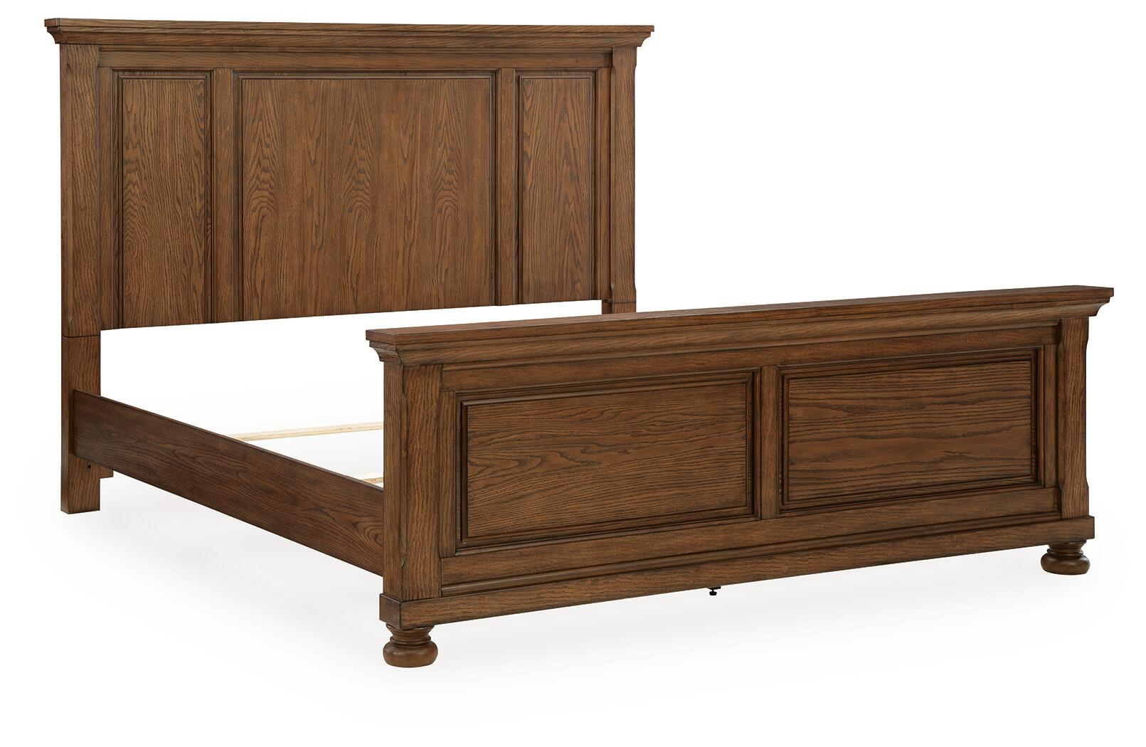 Zackaryn - King Panel Bed - Warm Brown - Image 4