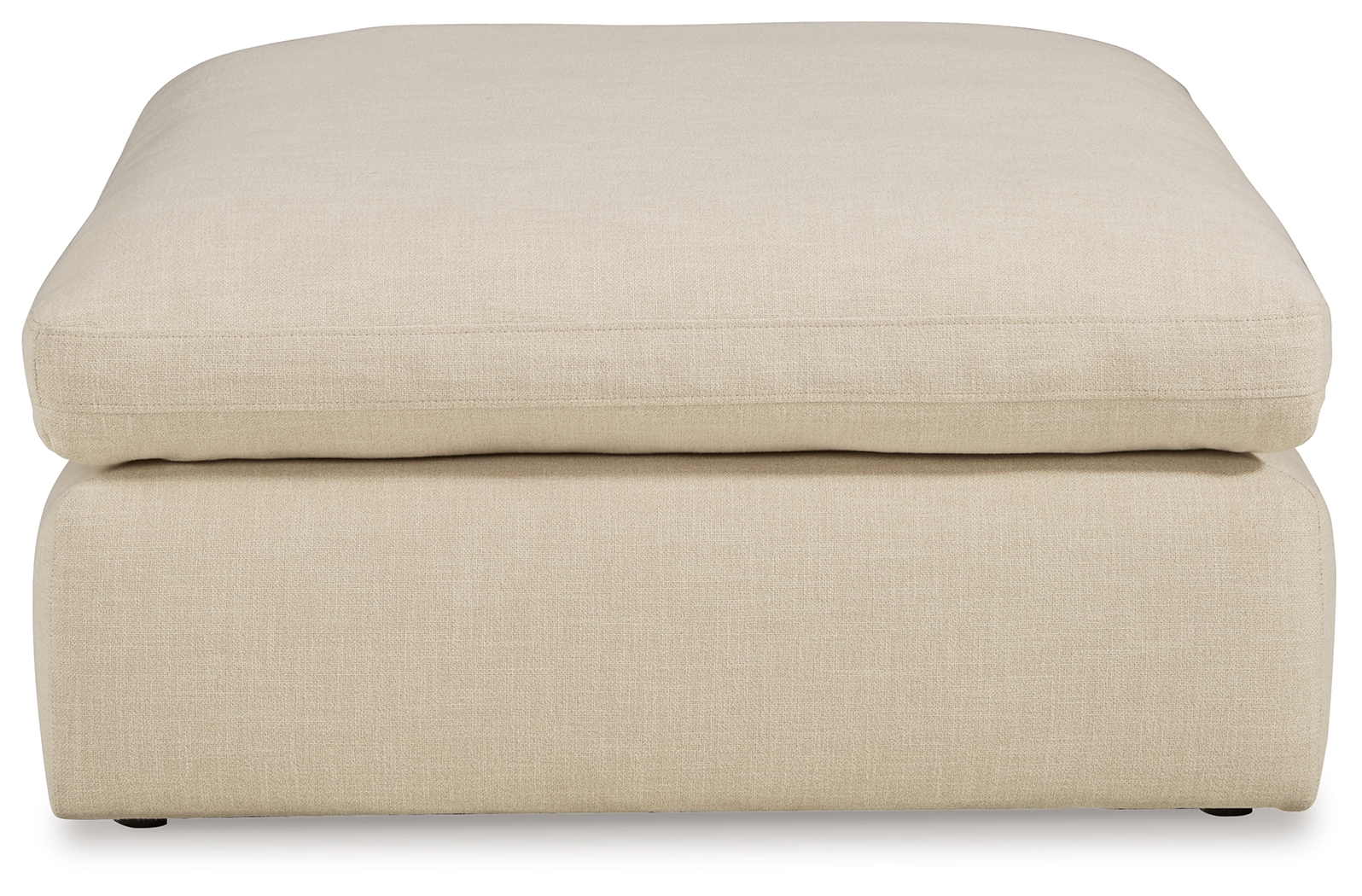 Elyza - Oversized Accent Ottoman - Linen - Image 3