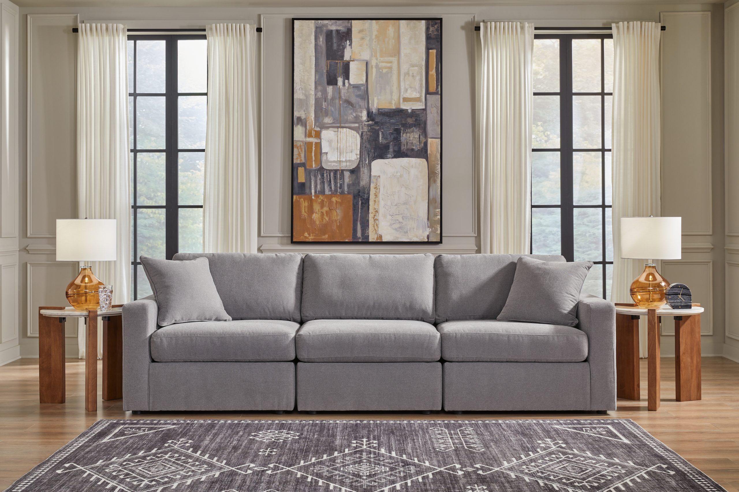 Modmax - Straight Sectional - Granite - Image 25