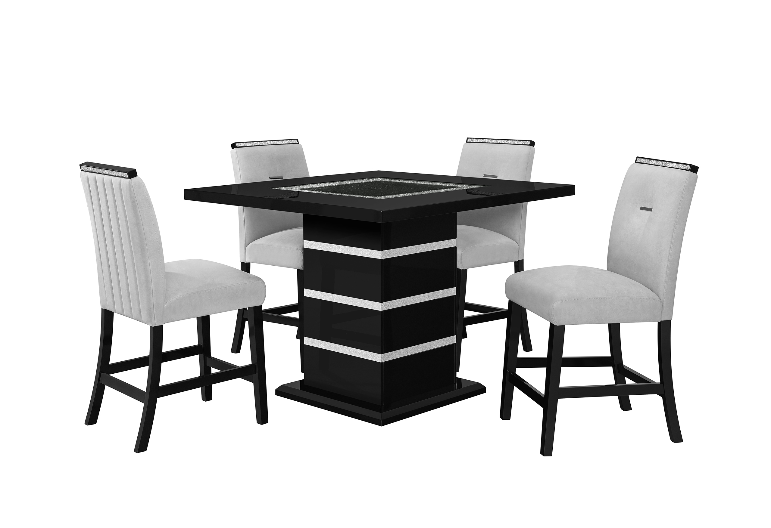 Monaco - Rectangular Bar Table - Black - Image 7