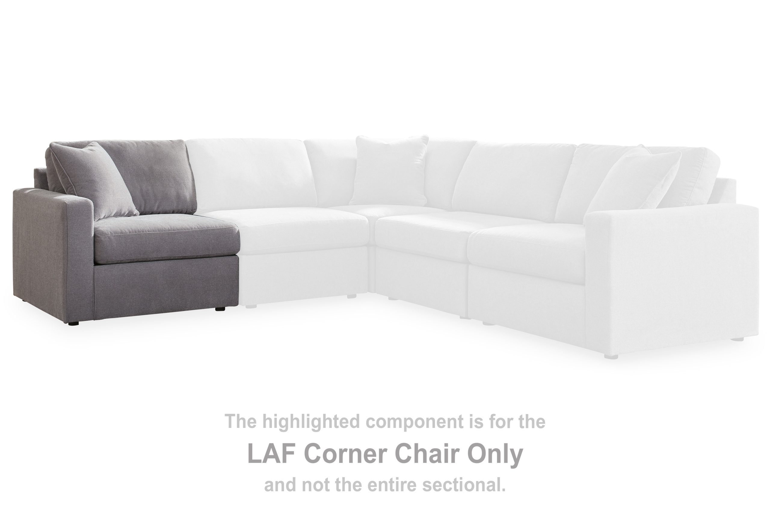 Modmax - Laf Corner Chair - Granite - Image 2