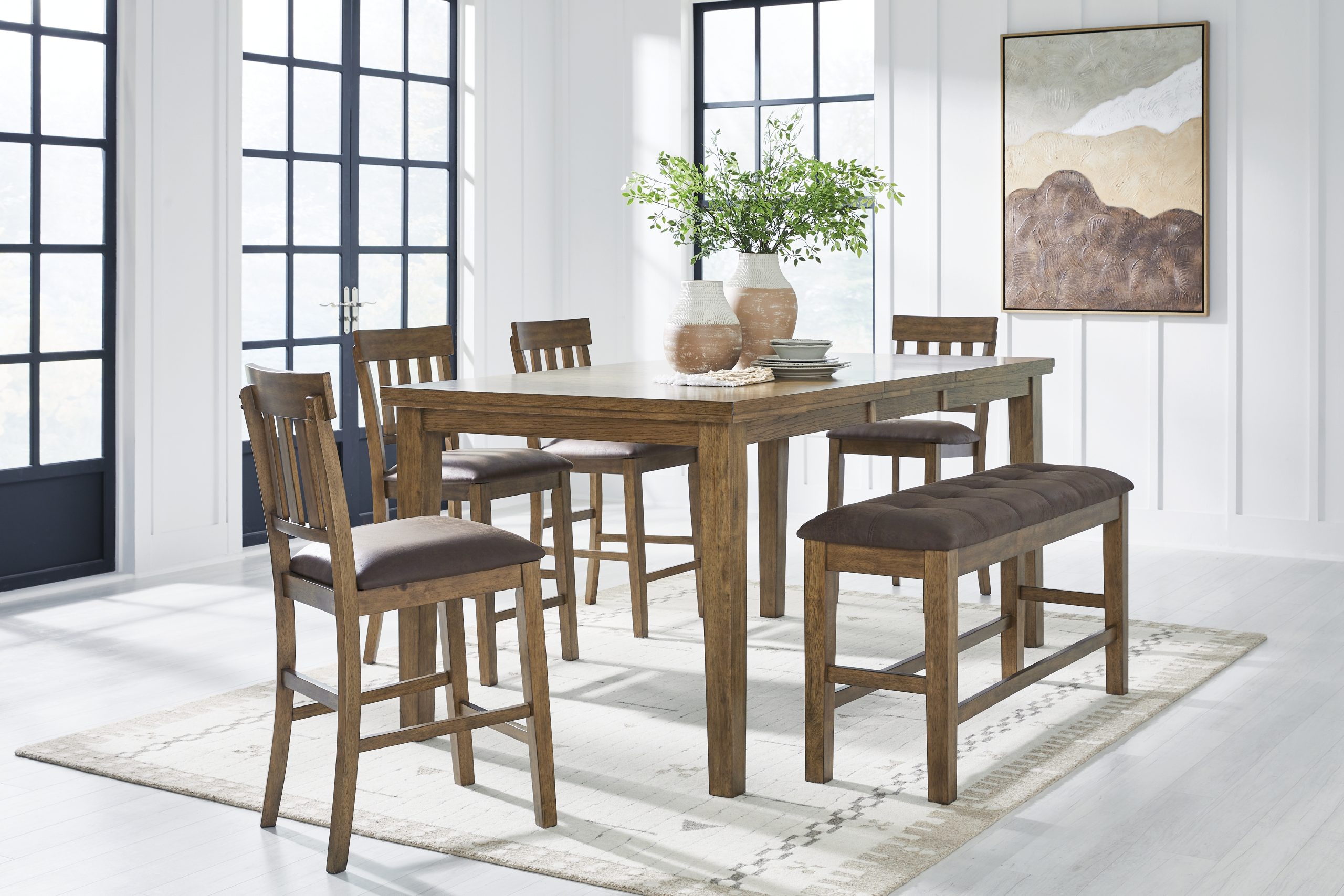 Urbinforte - Counter Height Extension Dining Table Set - Image 17