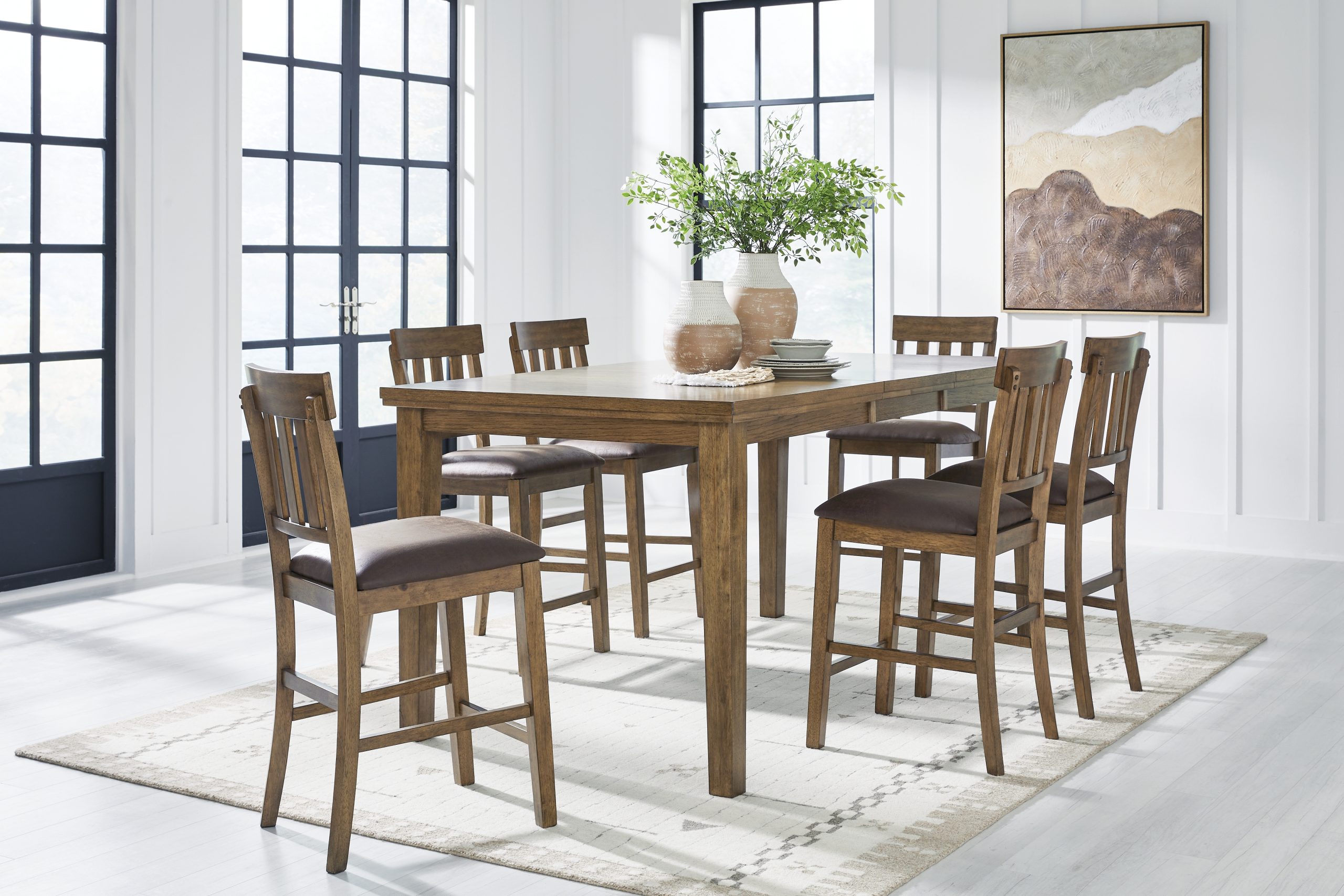 Urbinforte - Counter Height Extension Dining Table Set - Image 4